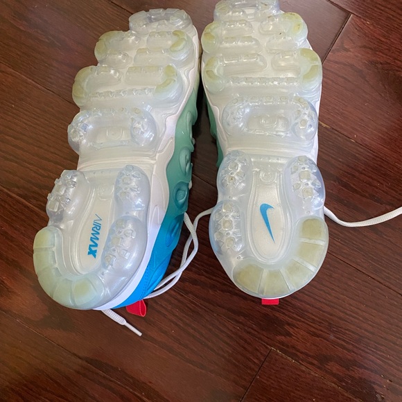 Nike Air Vapormax Plus Sneakers Blue & Green splashed with bit of yellow 🔥🔥🥰 - Picture 8 of 16